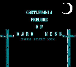 Castlevania - Prelude of Darkness Title Screen